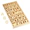 6 Packs: 140 ct. (840 total) 1.5&#x22; Punch Cut Wood Alphabet Set by Make Market&#xAE;